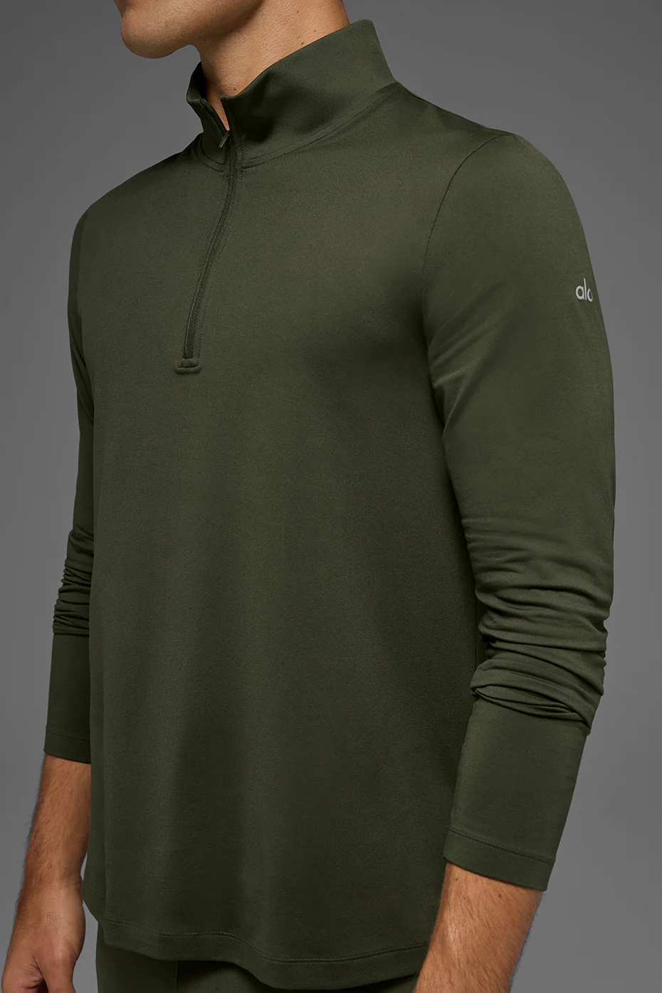 Conquer 1/4 Zip Reform Long Sleeve - Green Olive
