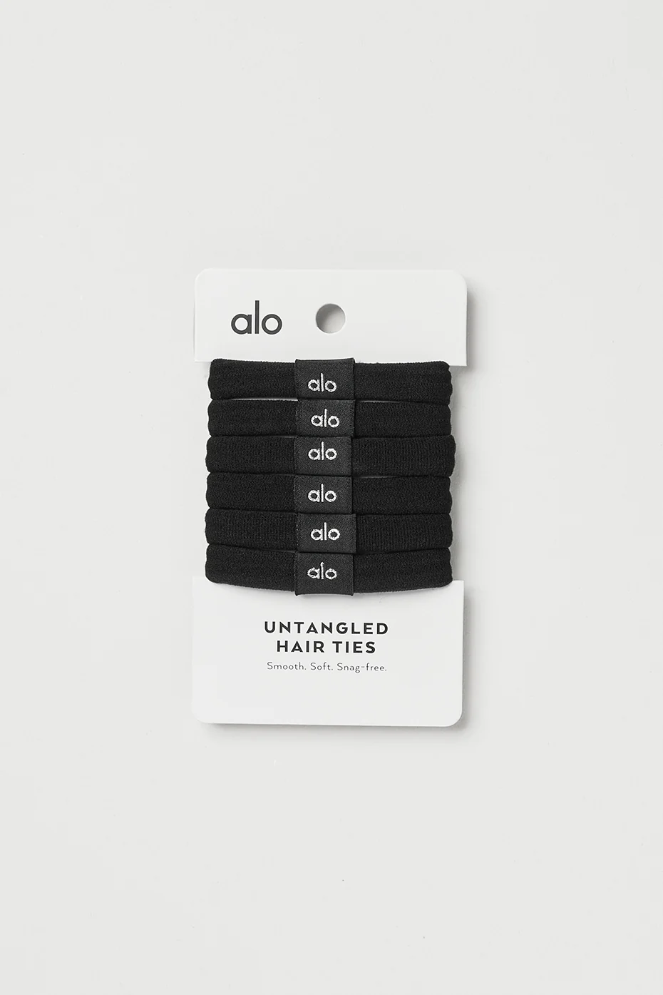 Untangled Hair Tie 6-Pack - Black