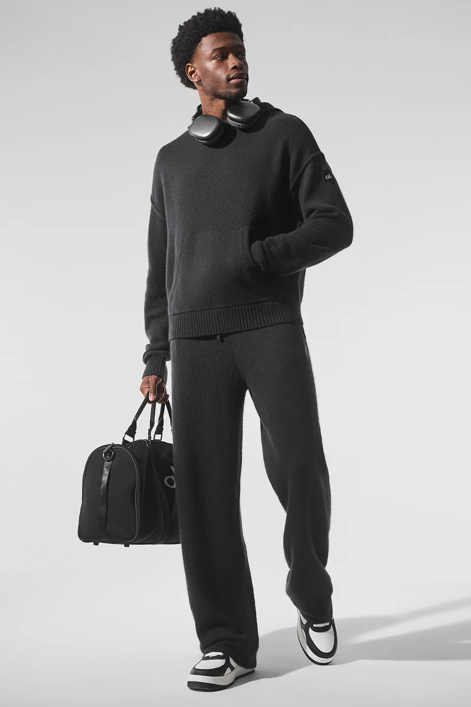 Wool?Cashmere New Class Hoodie - Black