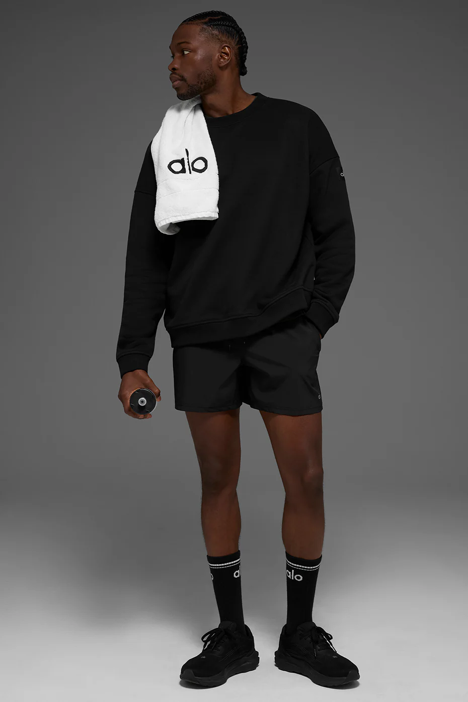 Renown Heavy Weight Crew Neck Pullover - Black