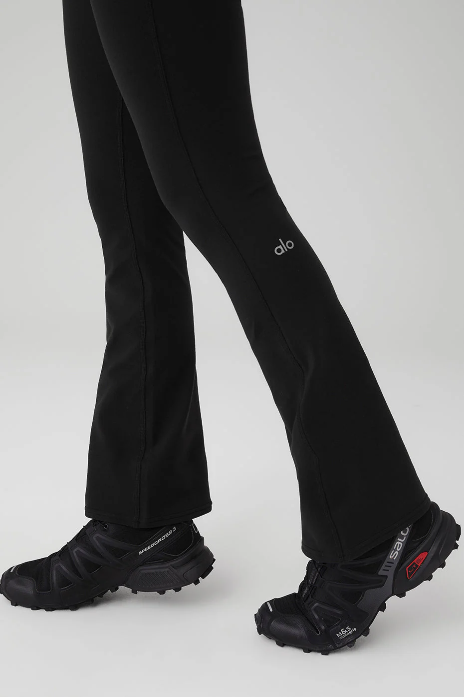 Airbrush High-Waist 7/8 Bootcut Legging - Black