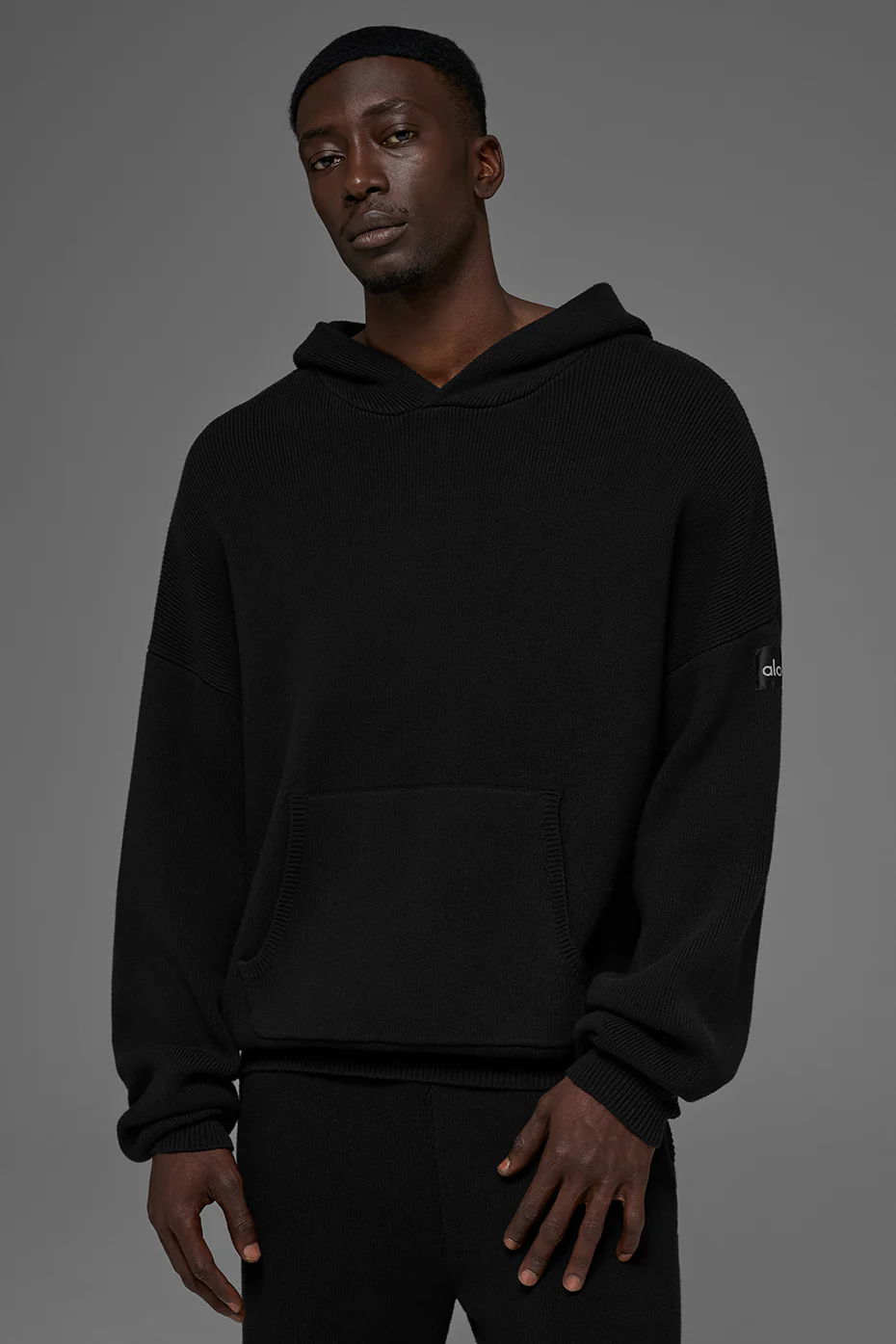 Scholar Hooded Sweater - Black