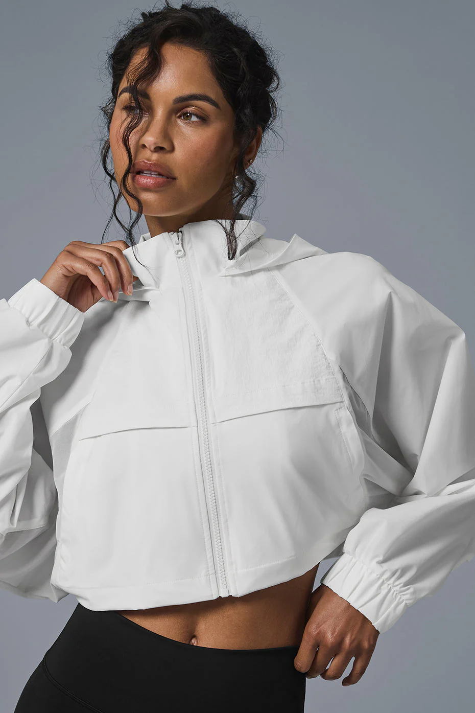 Cropped Playmaker Jacket - Ivory