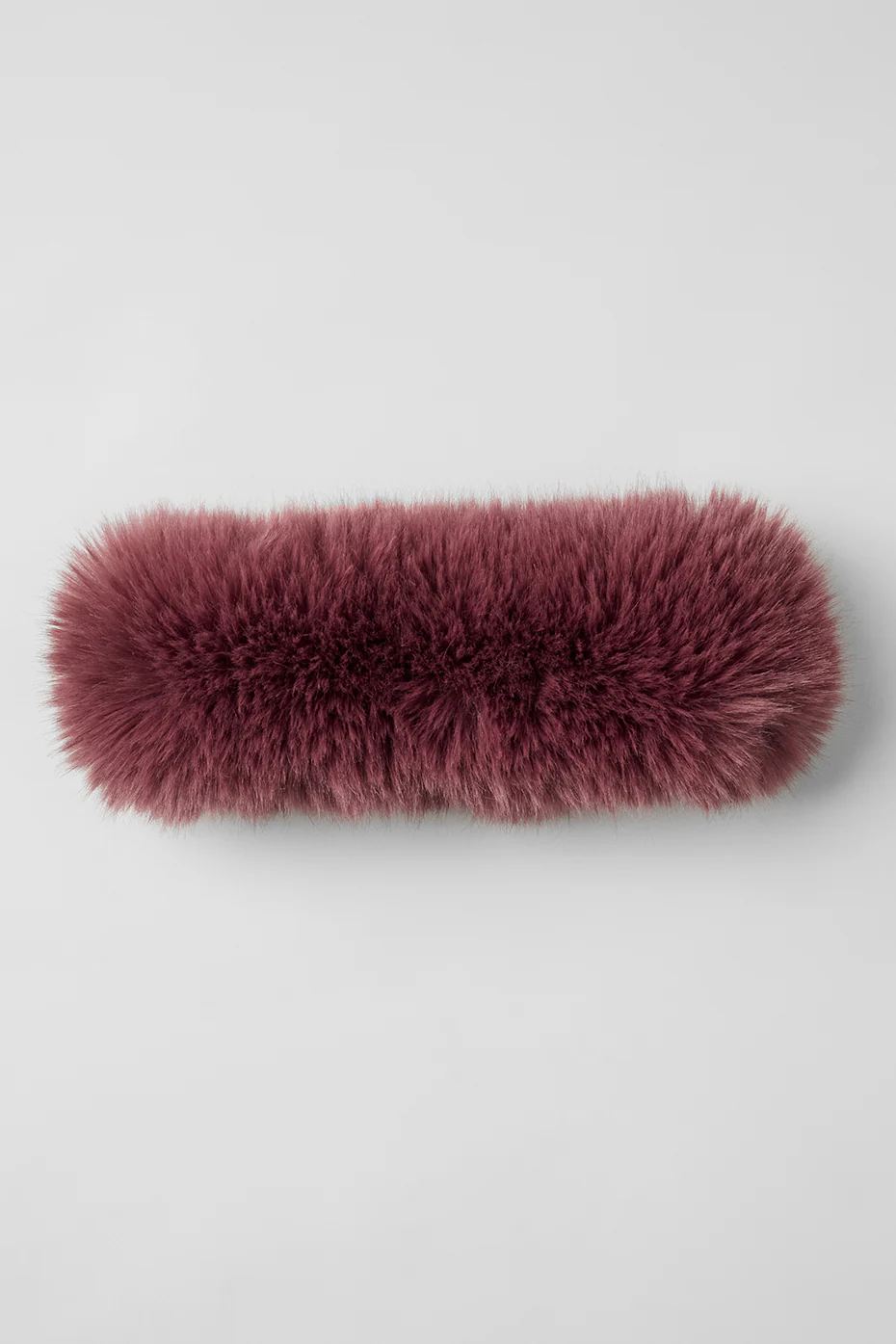 Opulent Faux Fur Wintersun Headband - Burgundy Truffle