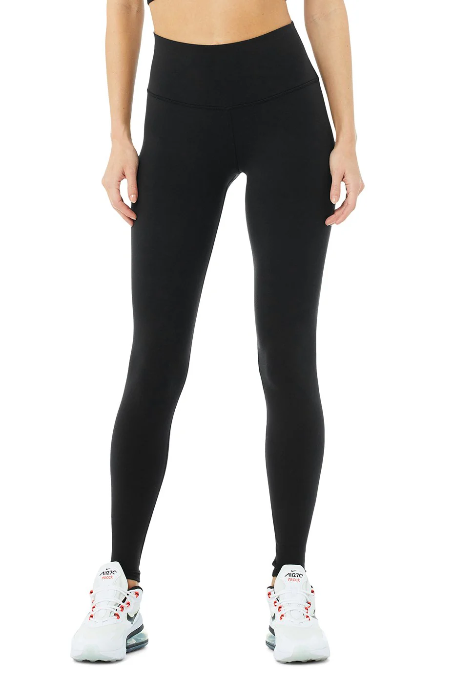 High-Waist Airbrush Legging - Black