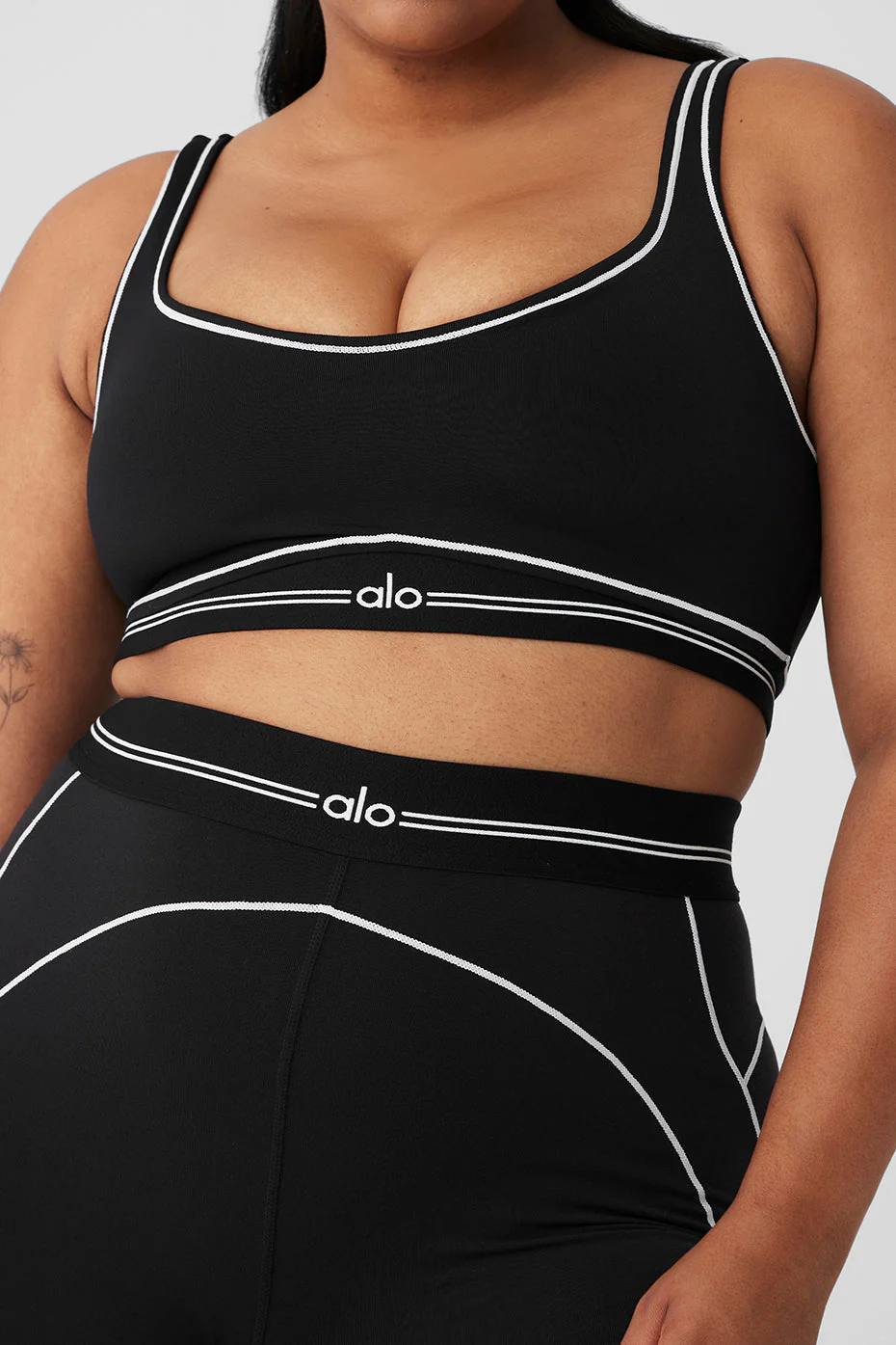 Airbrush Heart Throb Bra - Black/White