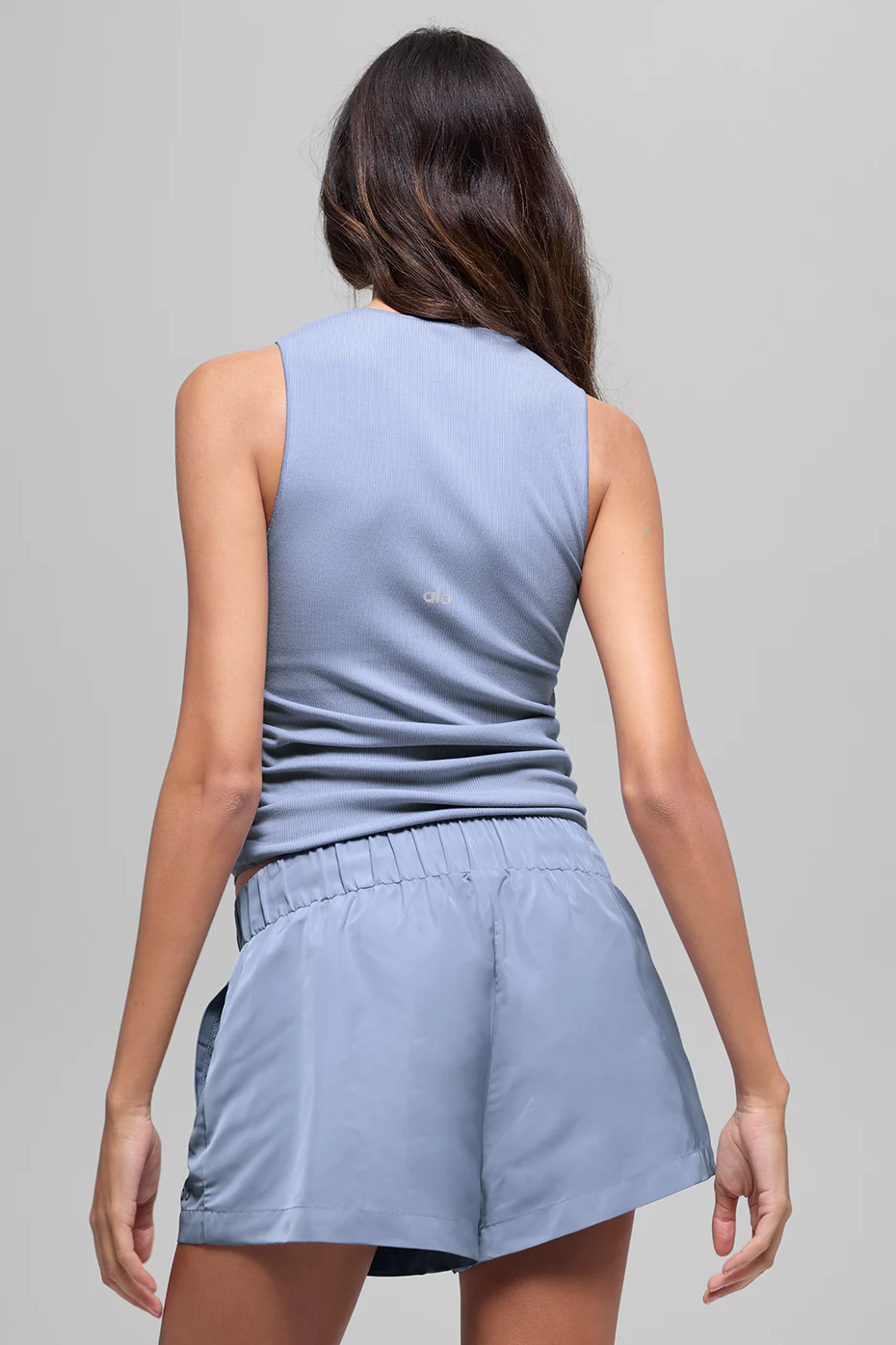 Ribbed En Pointe Tank - Winter Frost