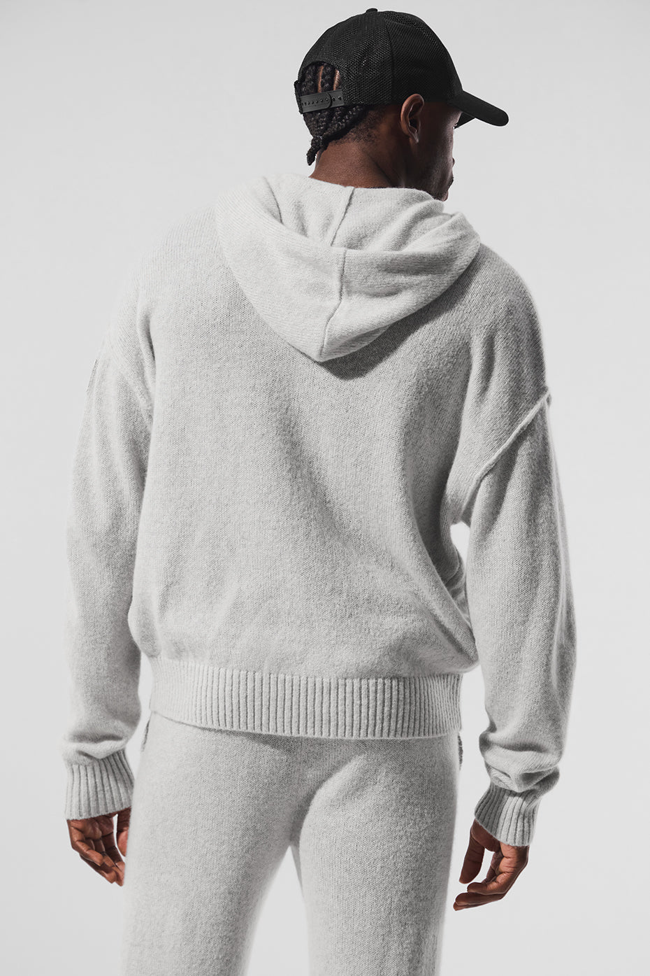 Wool?Cashmere New Class Full Zip Hoodie - Pearl Grey Heather