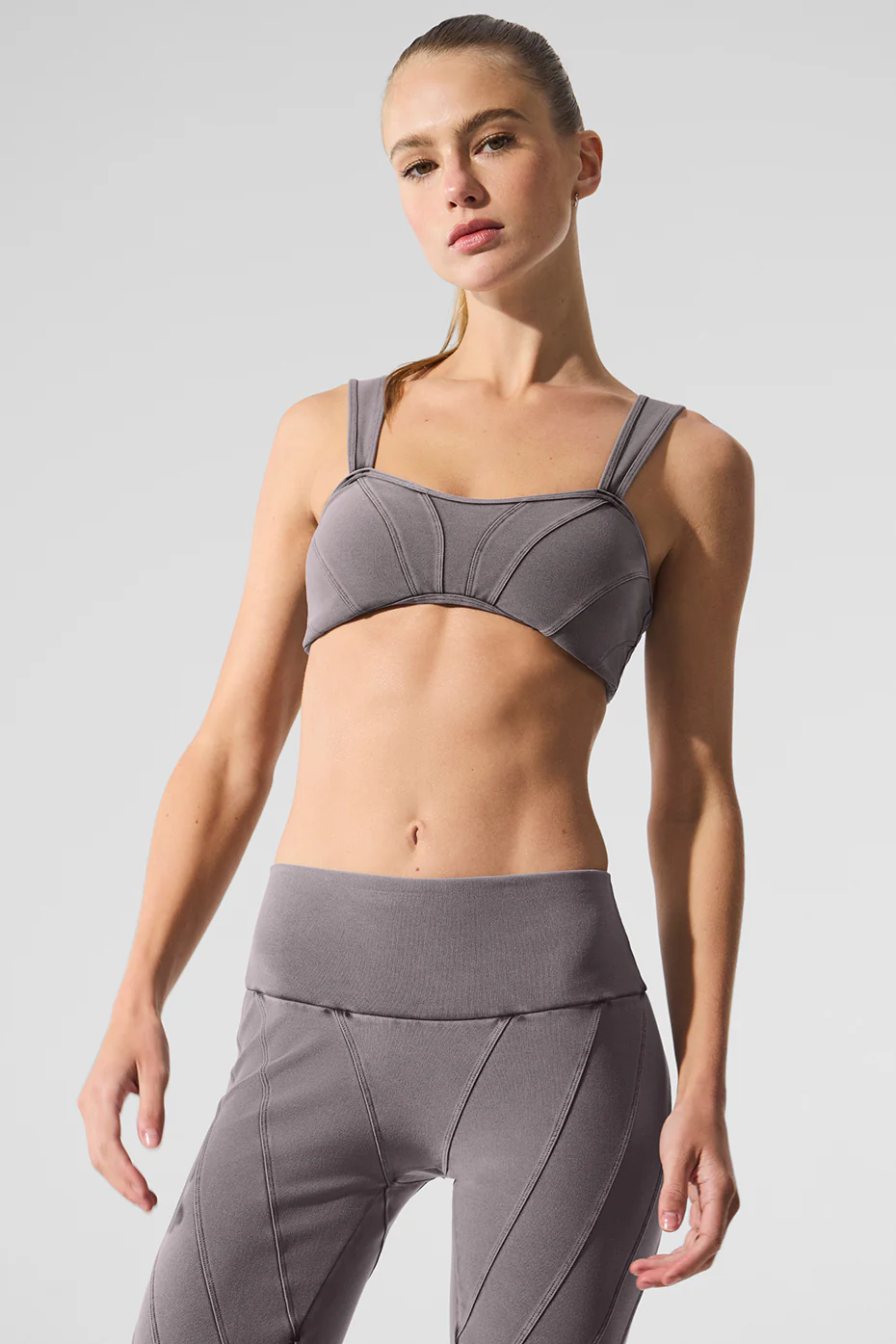 Washed Alosoft Sunray Bra - Cool Grey Wash