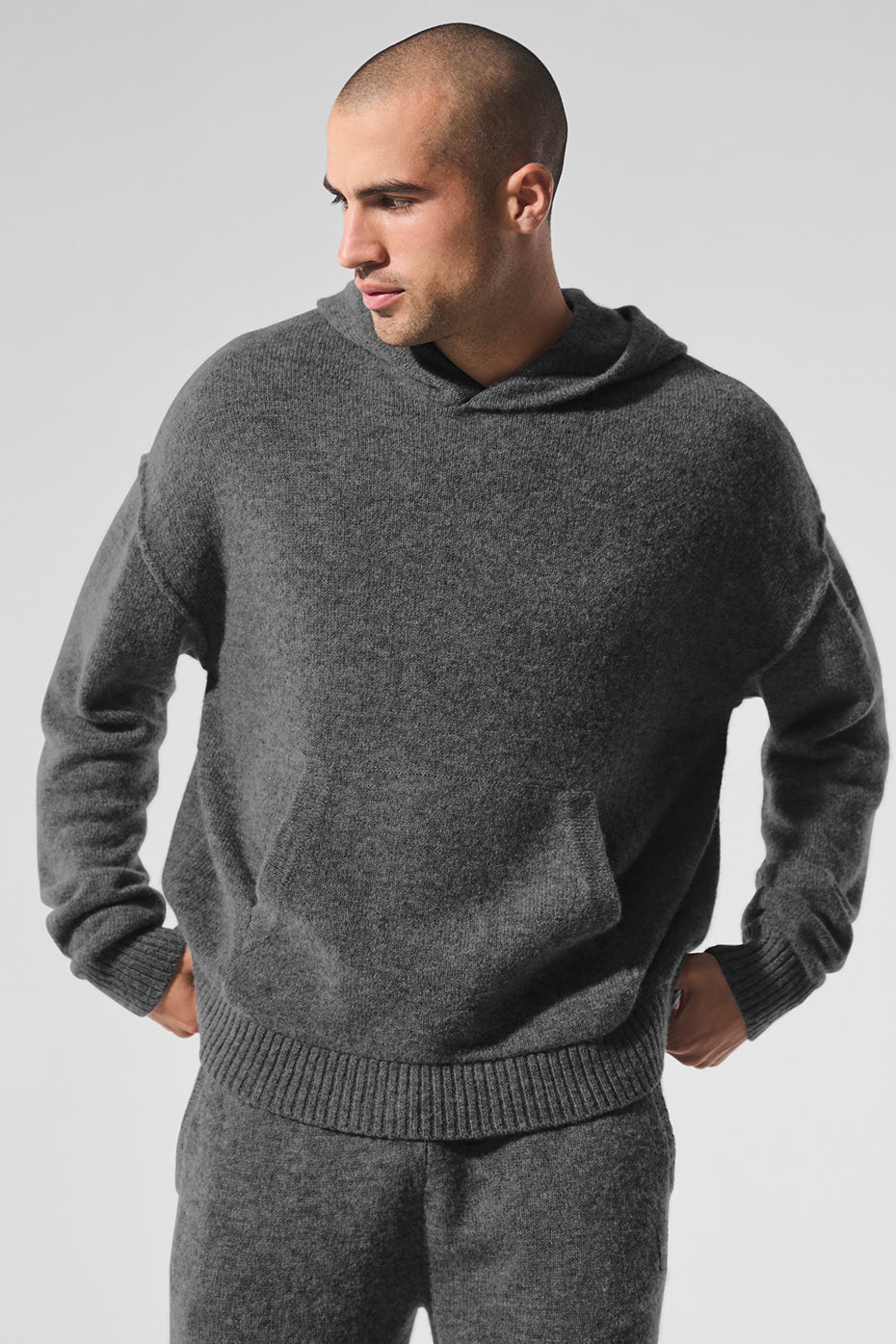 Wool?Cashmere New Class Hoodie - Platinum Grey