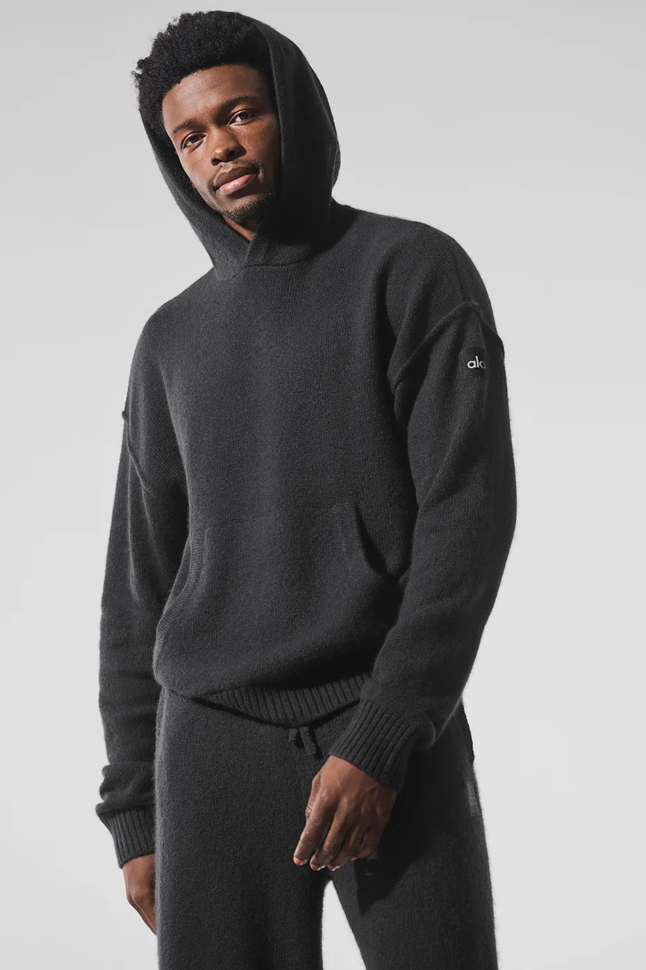 Wool?Cashmere New Class Hoodie - Black