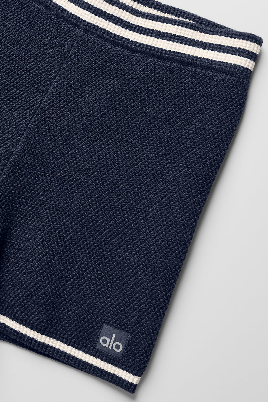 Tennis Club Sweater Knit Hot Short - Navy/Ivory