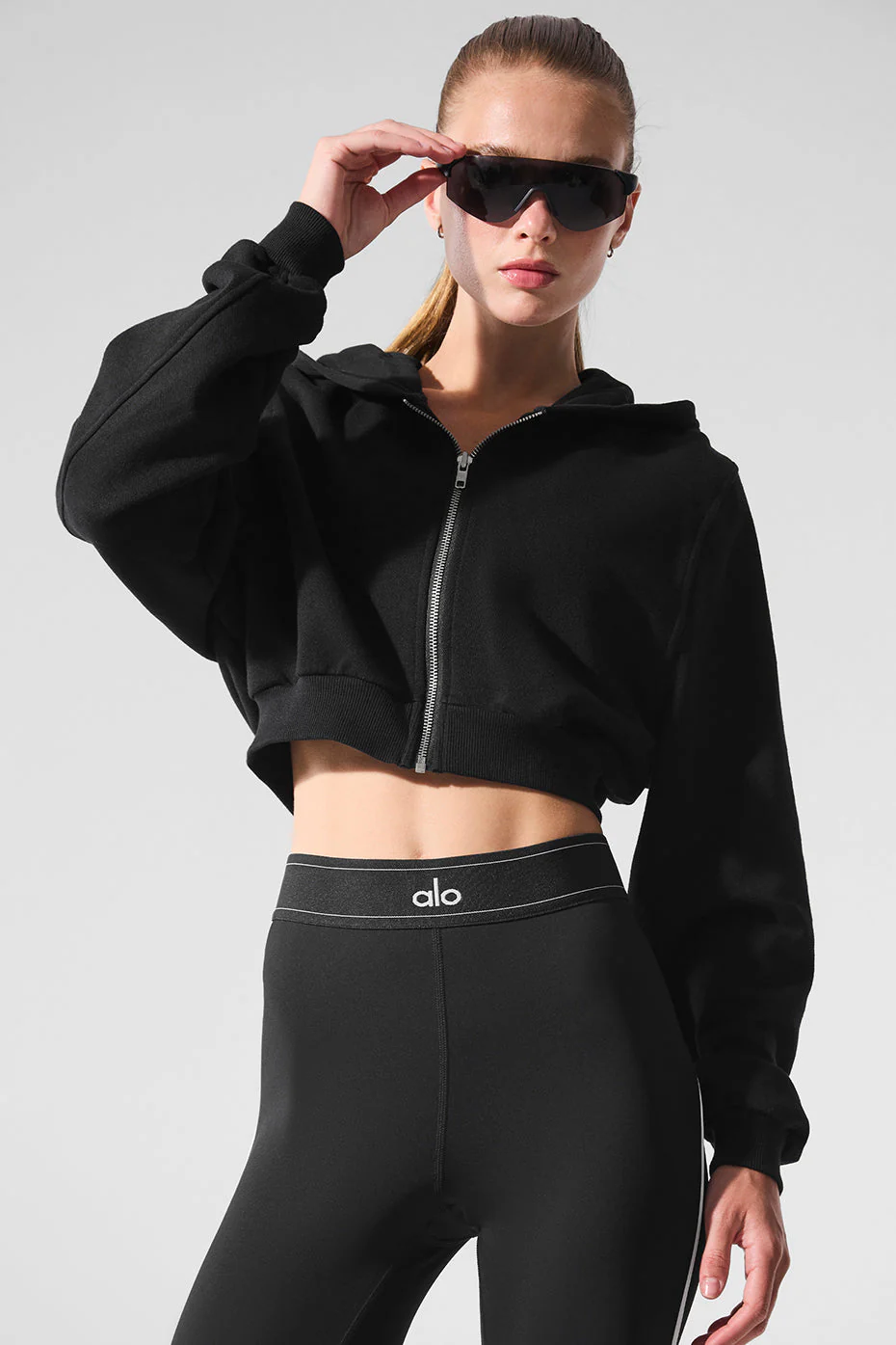 Sweet Escape Zip Up Hoodie - Black