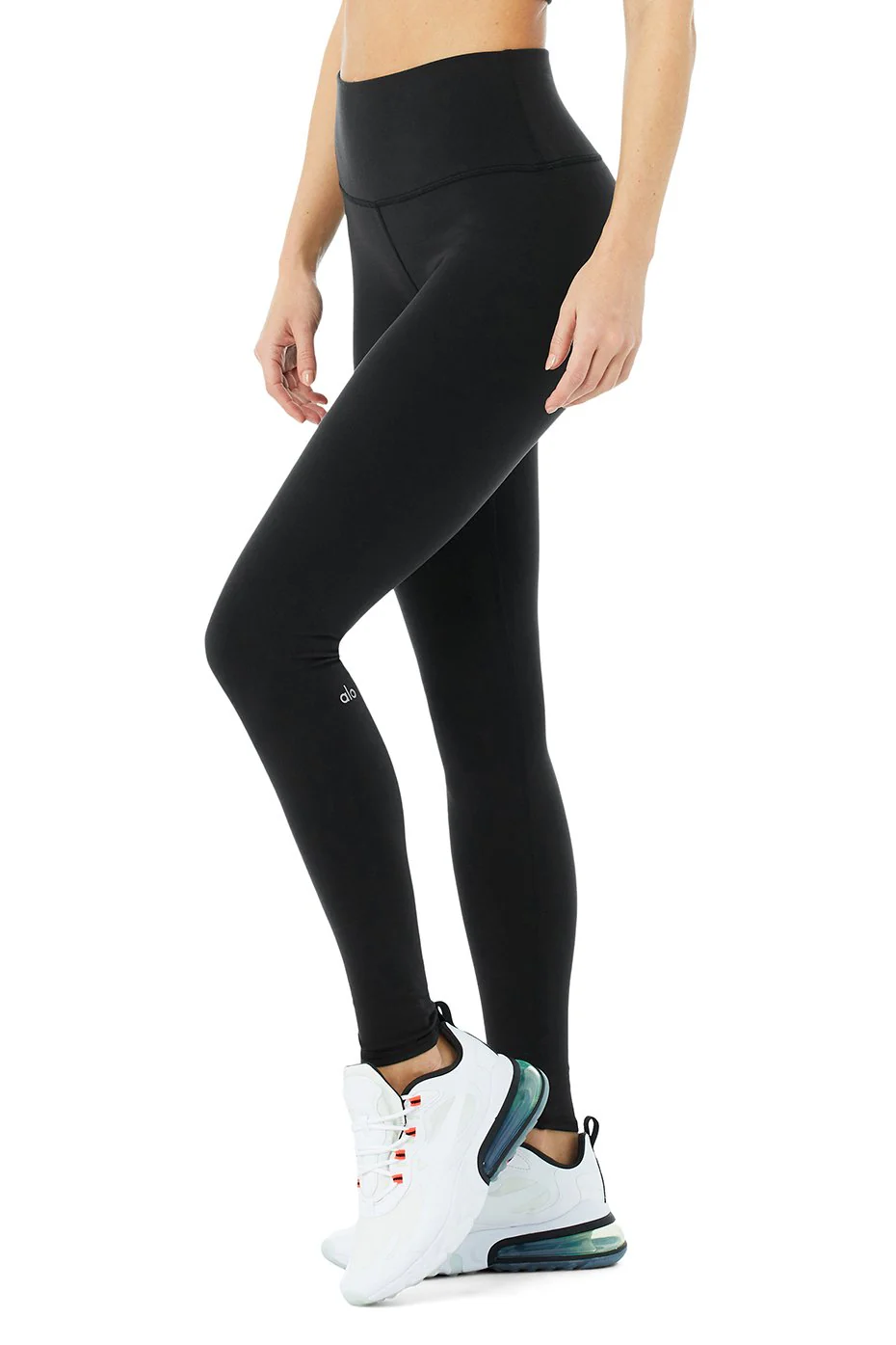 High-Waist Airbrush Legging - Black