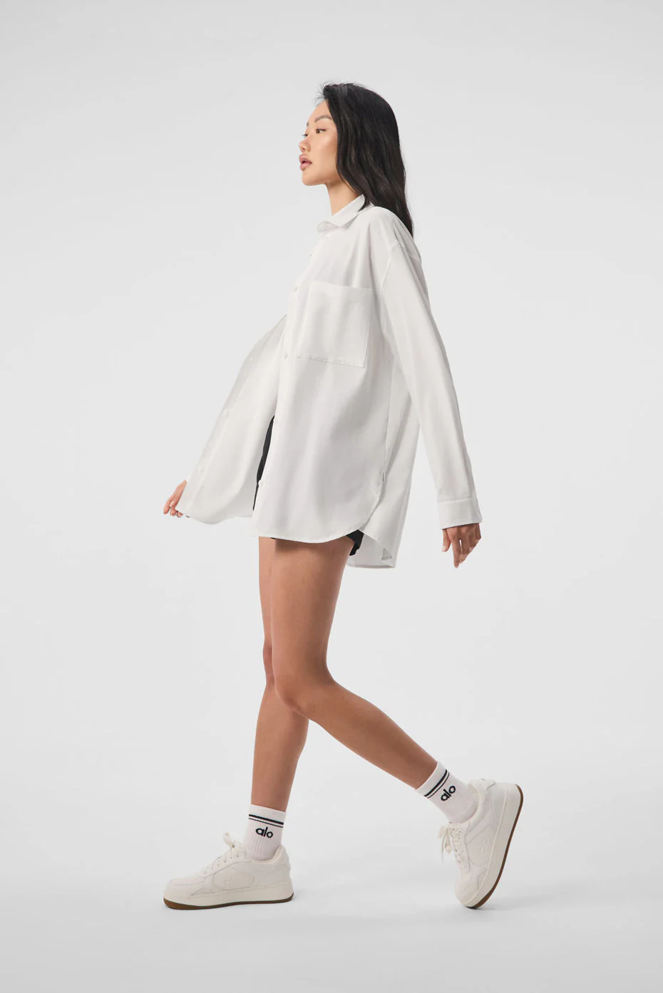 Dreamscape Button Down Long Sleeve - White