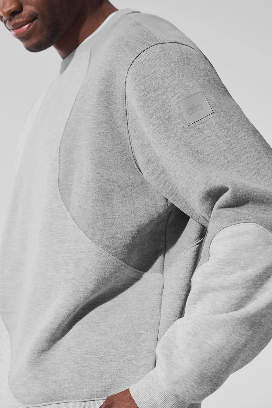 Make Waves Crew Neck Pullover - Athletic Heather Grey Tonal