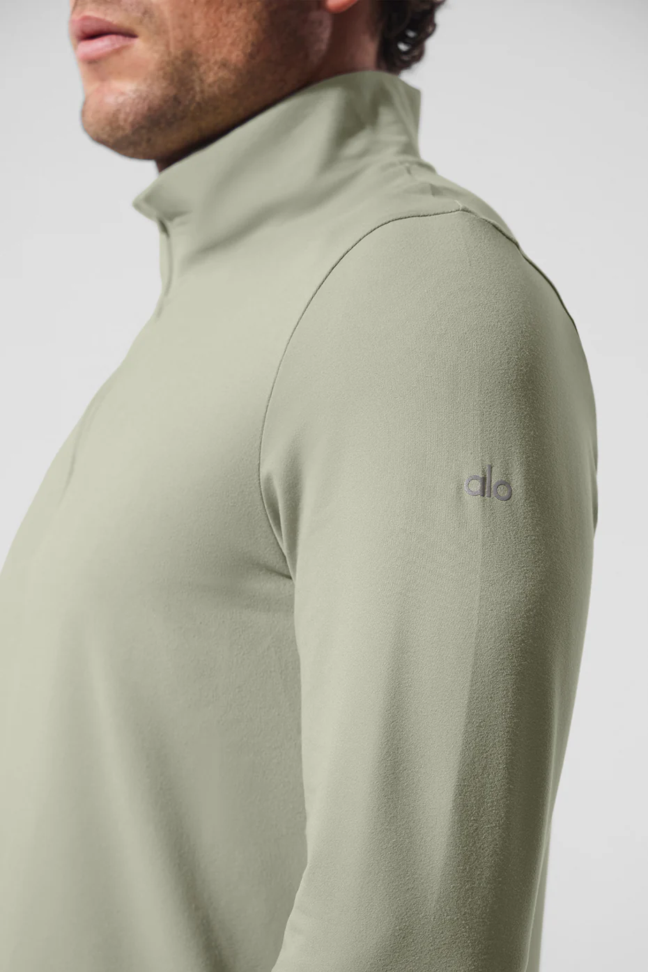 Conquer 1/4 Zip Reform Long Sleeve - Limestone
