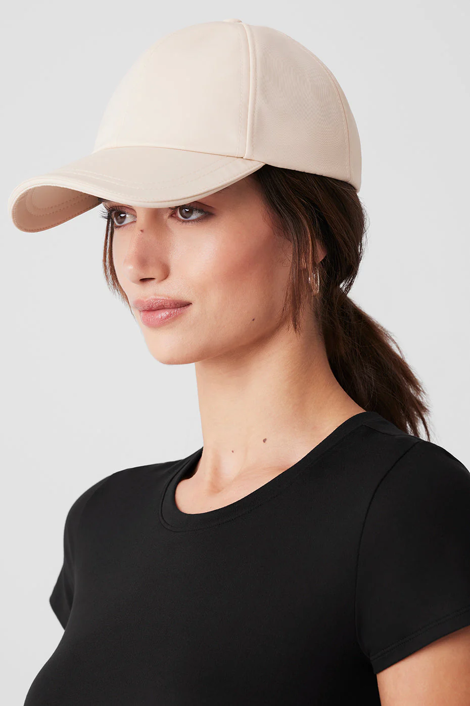 Satin Off-Duty Cap - Creme