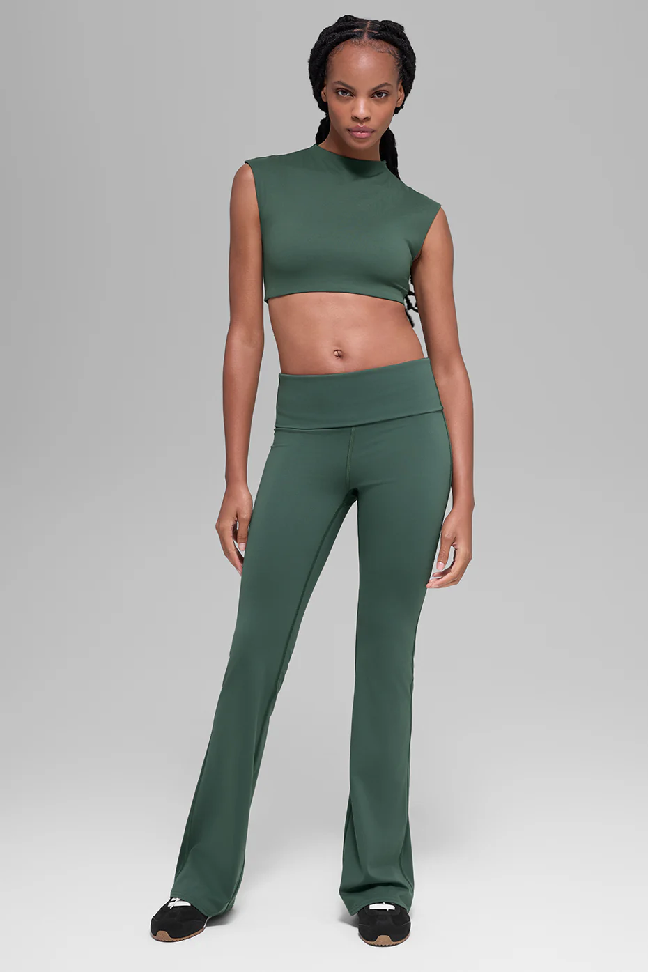 ALO Softsculpt Capped Out Short Sleeve - Clover Green