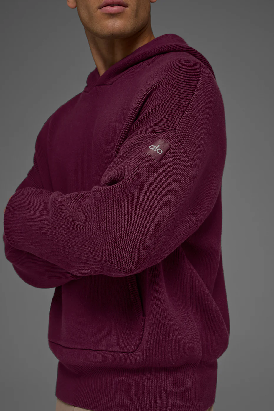 Scholar Hooded Sweater - Burgundy