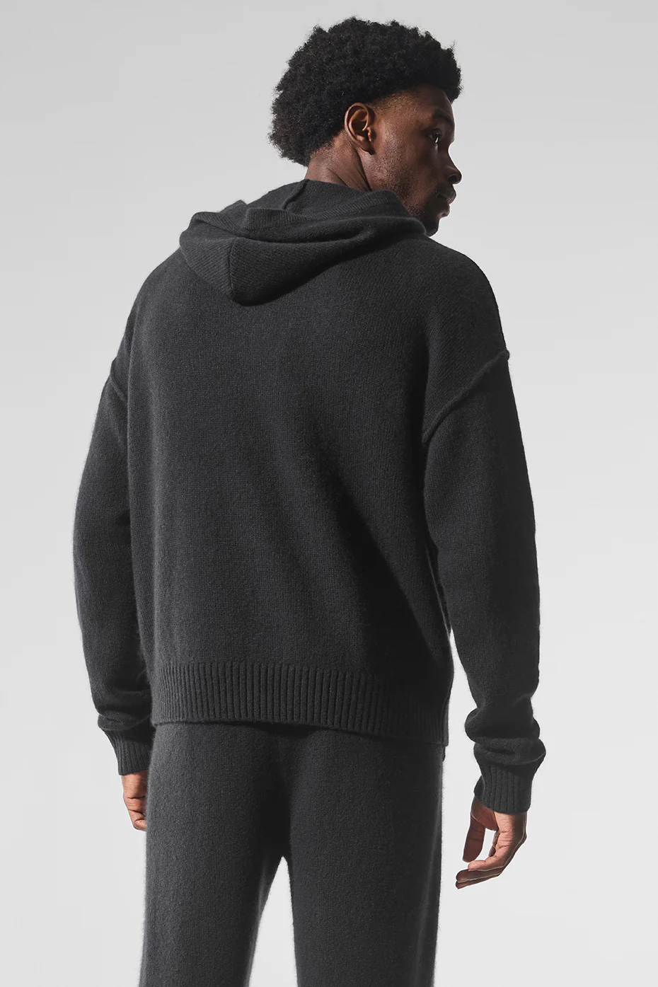 Wool?Cashmere New Class Hoodie - Black