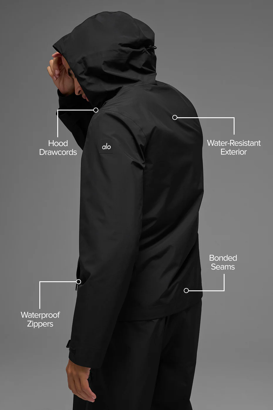 Alpha Shell Jacket - Black