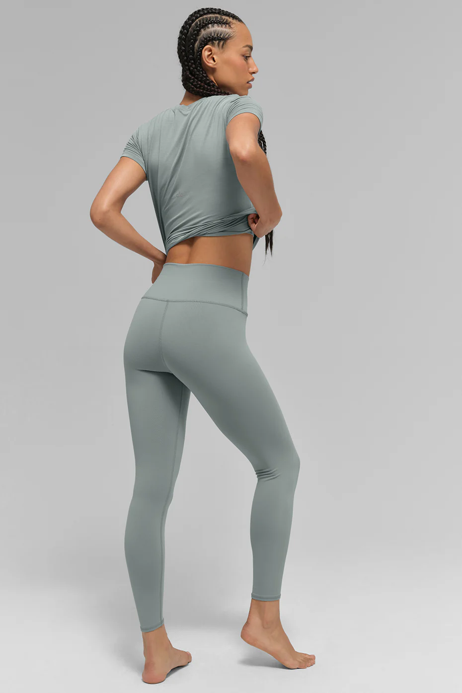 7/8 High-Waist Airbrush Legging - Lunar Grey