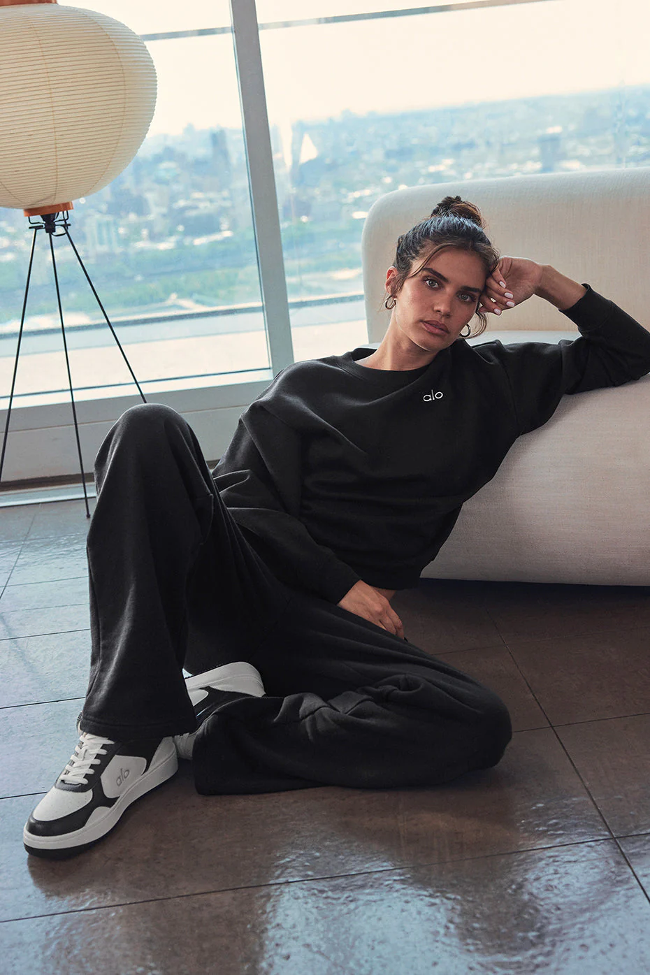 ALO Recovery Mode Sneaker - Black/White