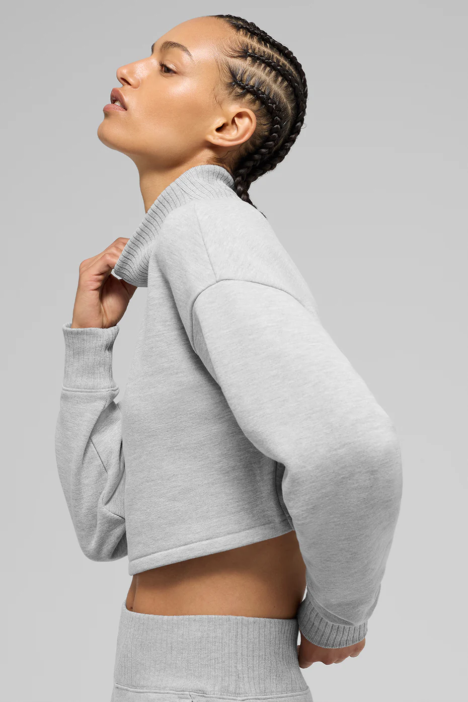Cropped Serenity Coverup - Athletic Heather Grey