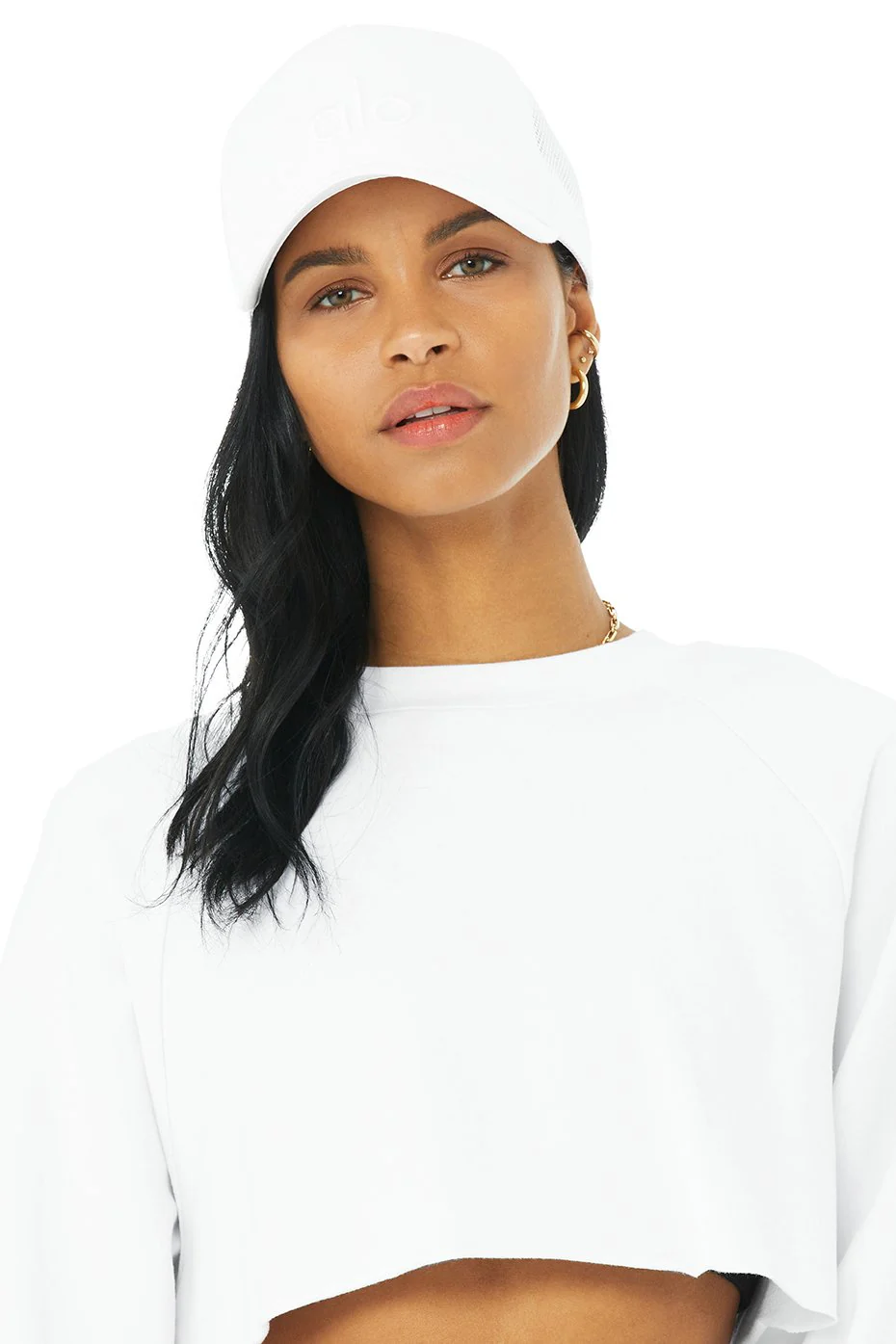 District Trucker Hat - White/White