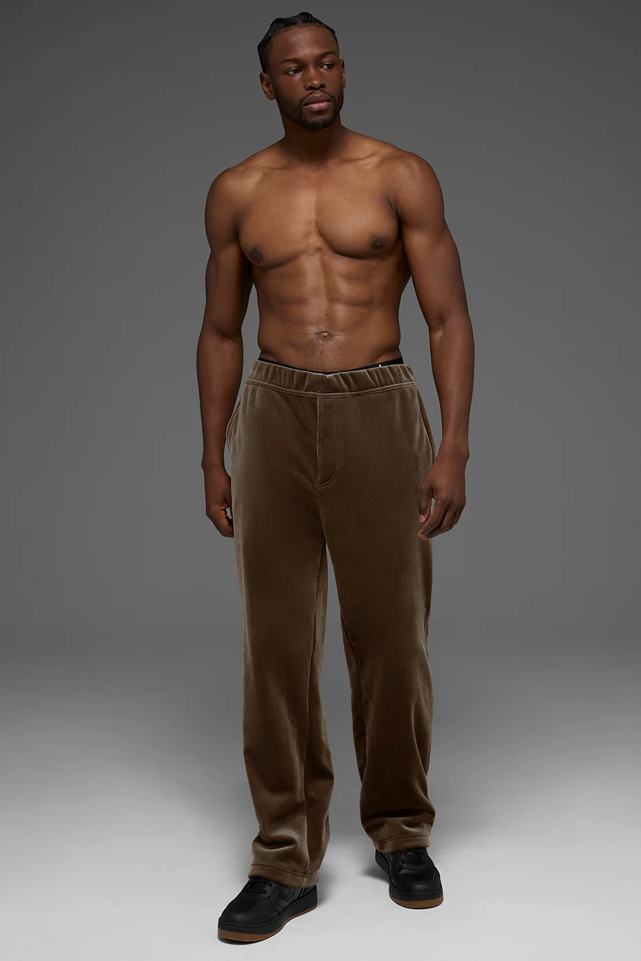 Velour Baller Pant - Espresso