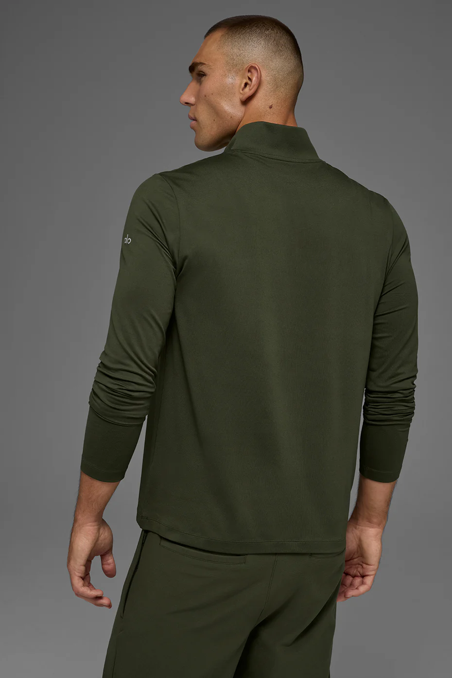 Conquer 1/4 Zip Reform Long Sleeve - Green Olive