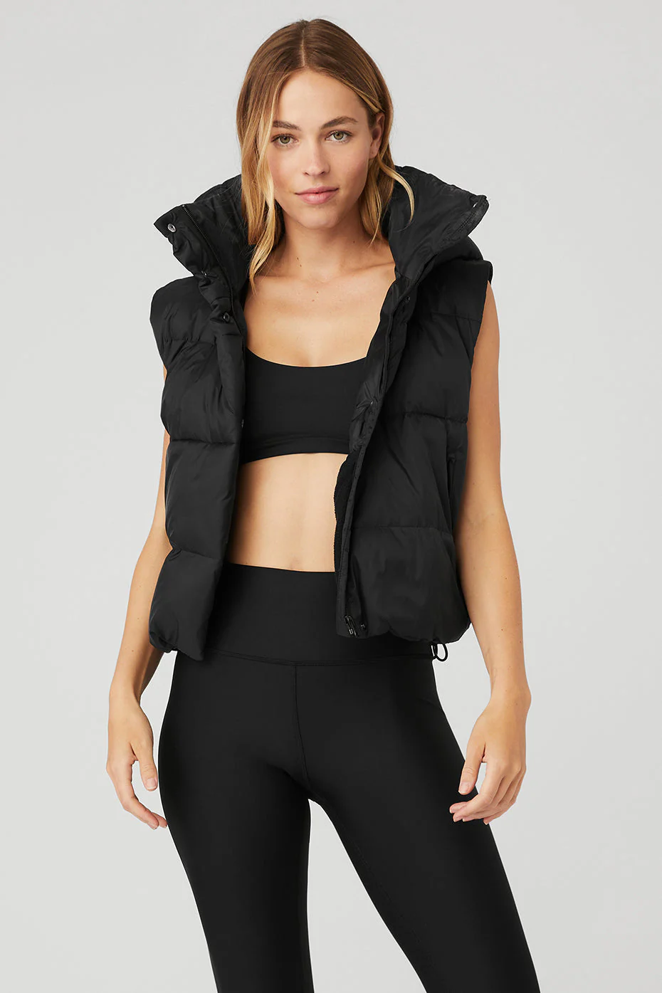 Gold Rush Puffer Vest - Black