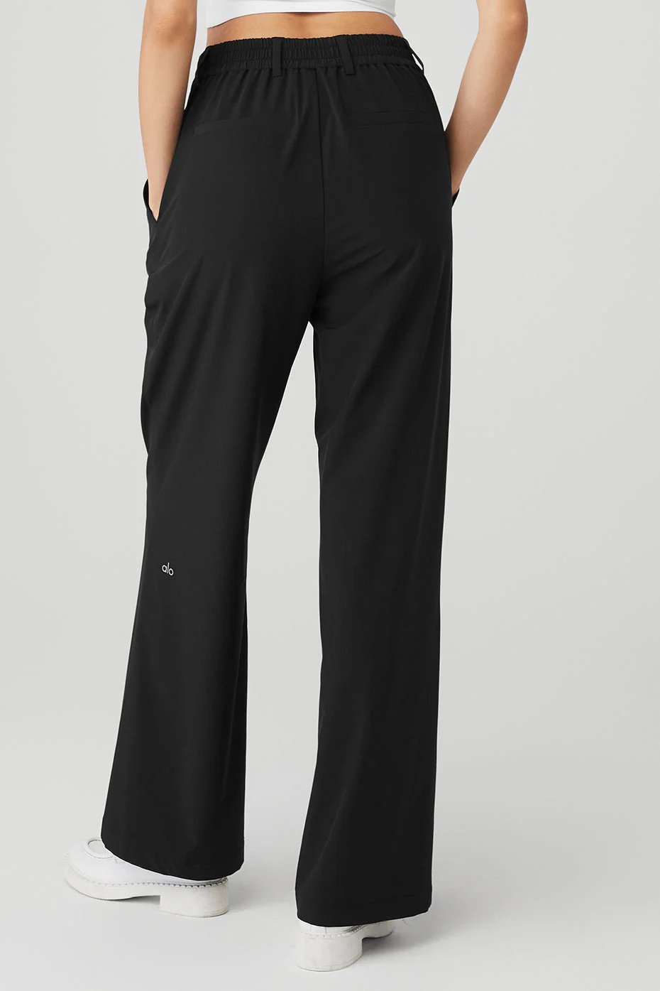 High-Waist Pursuit Trouser (Long) - Black