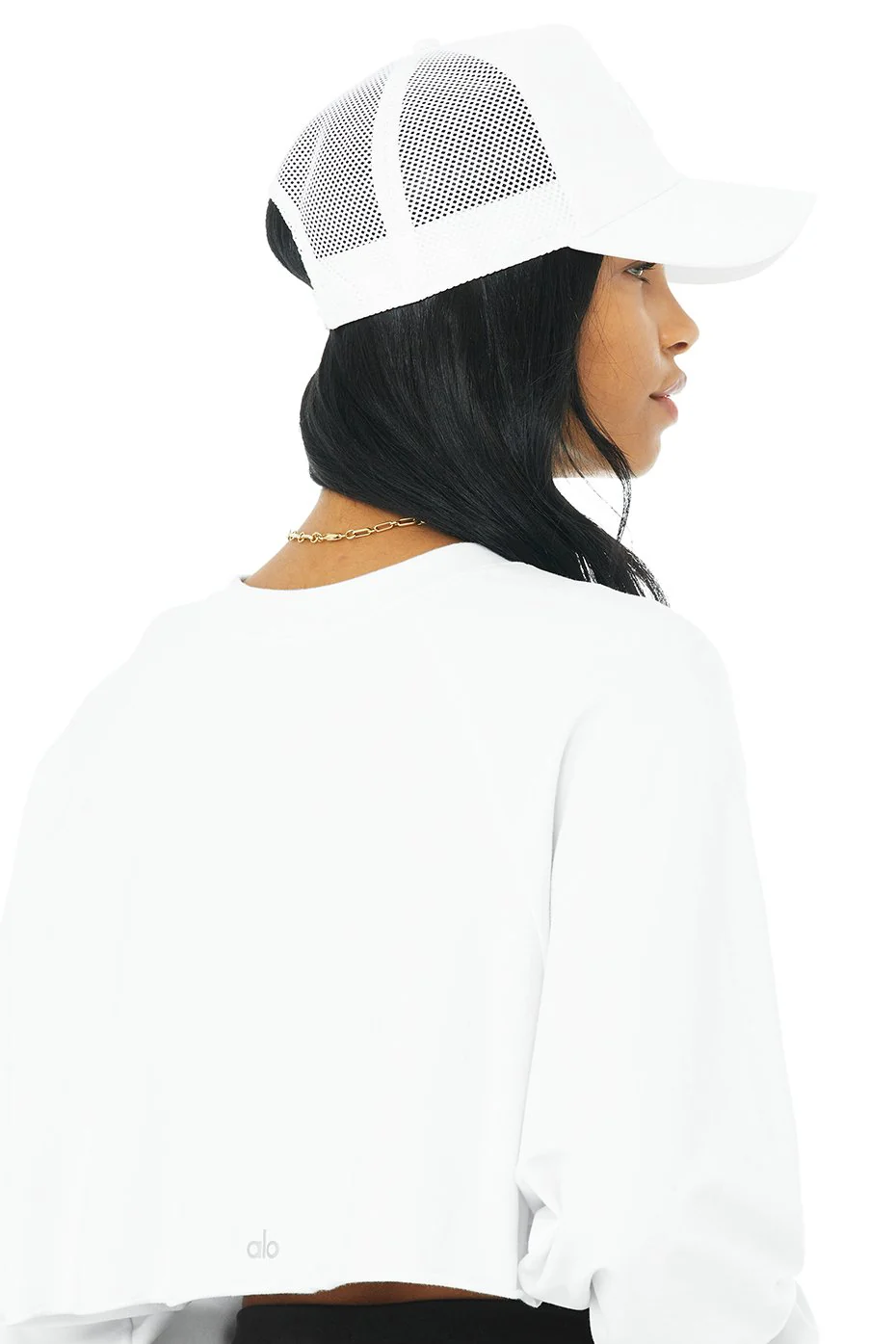 District Trucker Hat - White/White