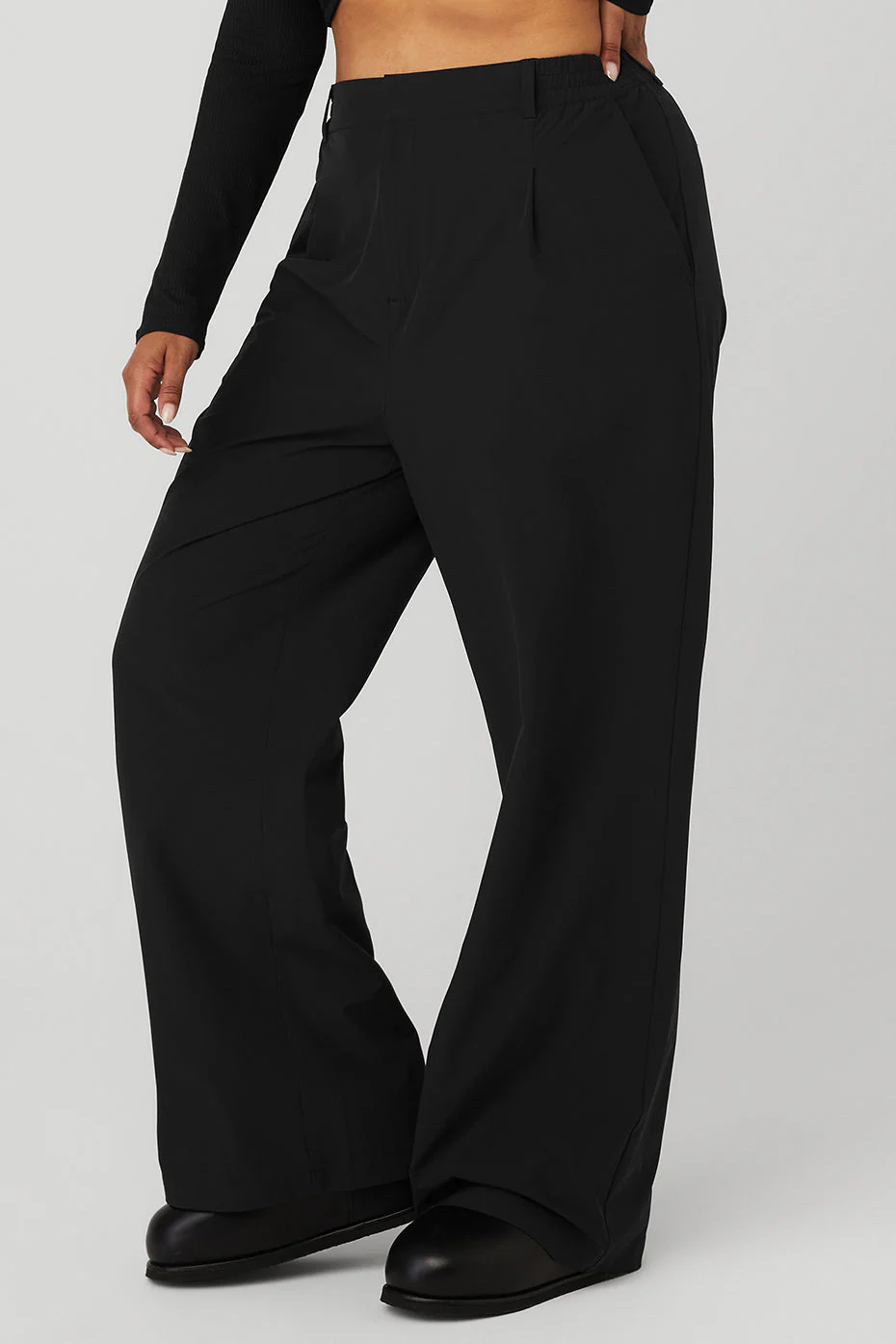 High-Waist Pursuit Trouser (Long) - Black