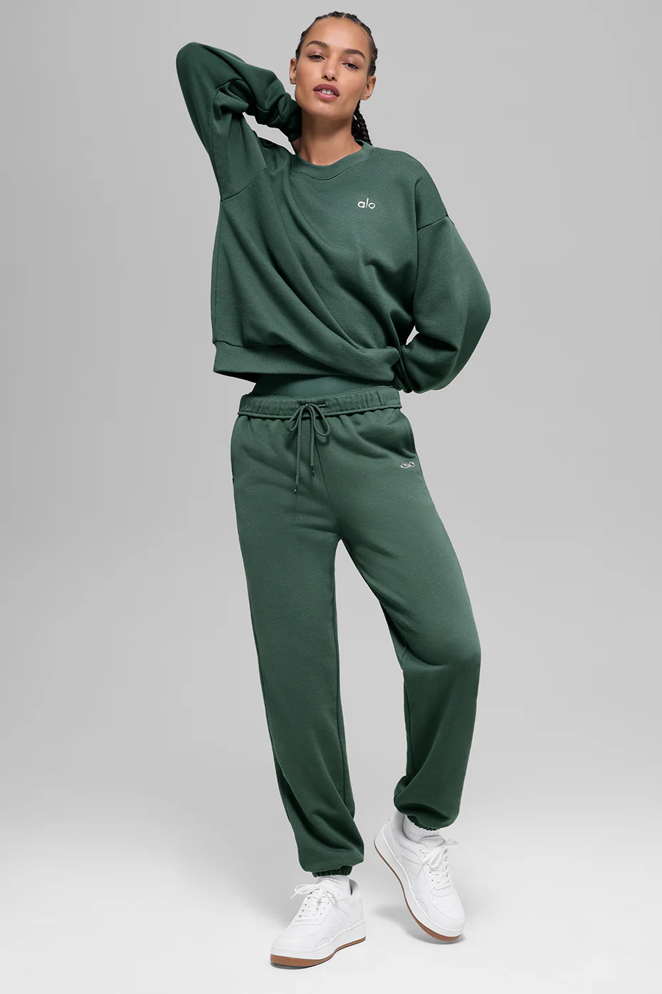 Accolade Crew Neck Pullover - Clover Green