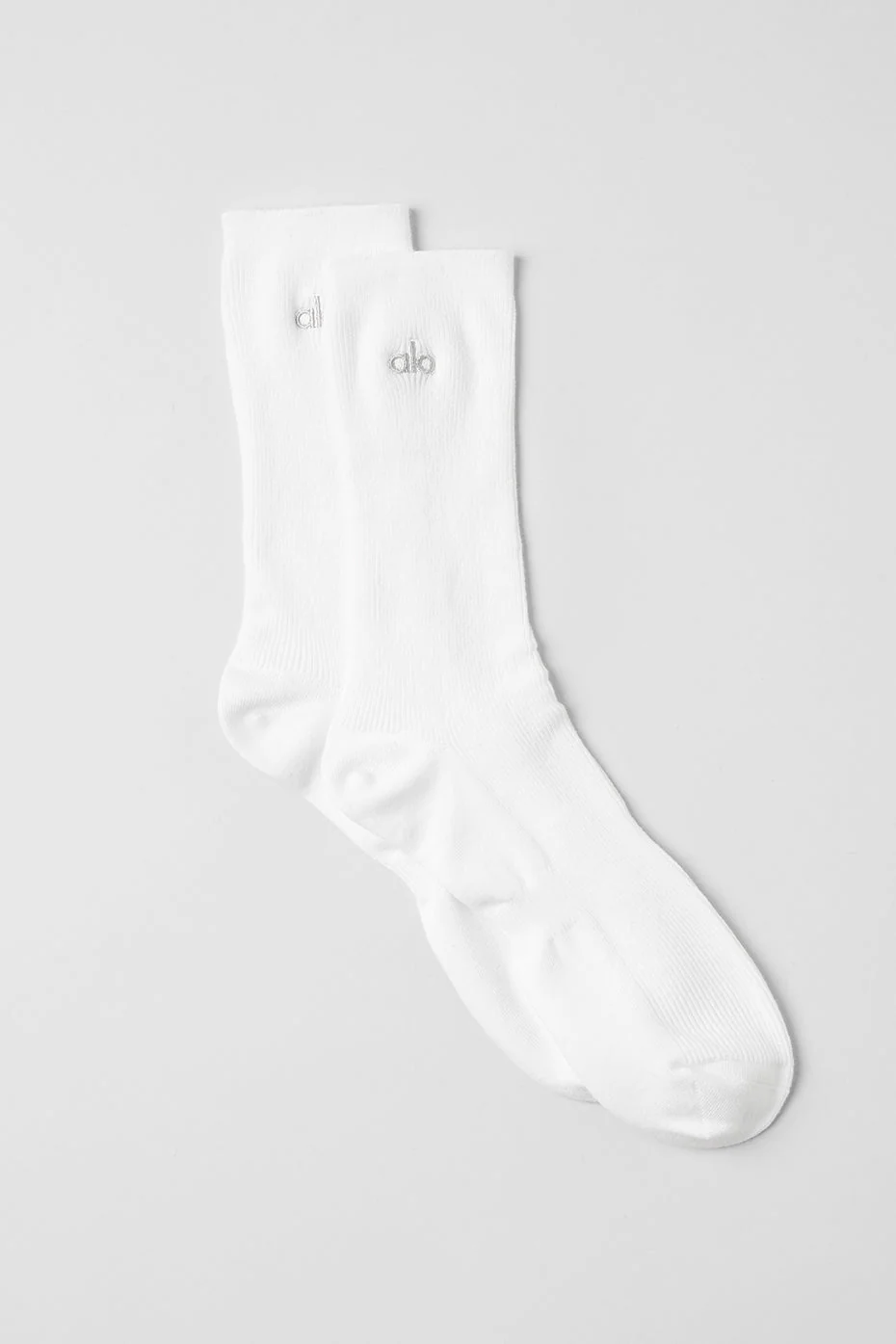 Unisex Half-Crew Understated Sock - White
