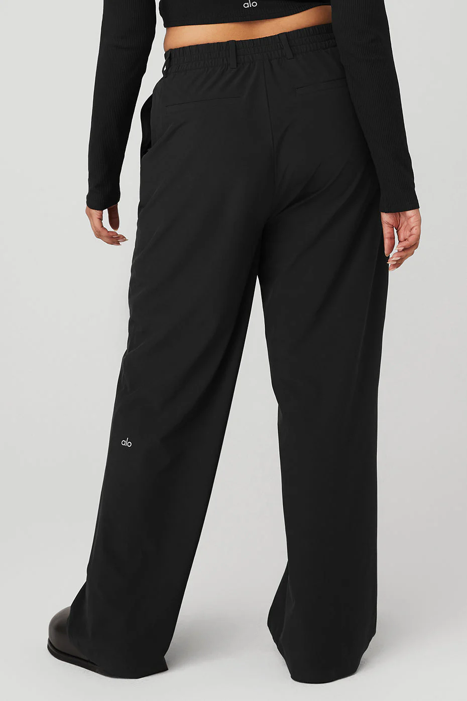 High-Waist Pursuit Trouser (Long) - Black