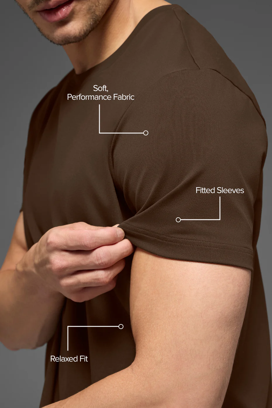 Conquer Reform Crewneck Short Sleeve - Espresso