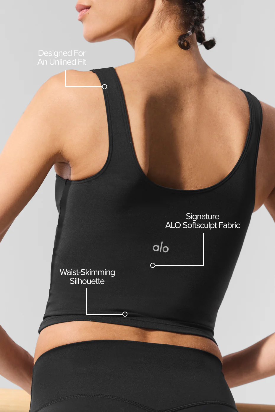 ALO Softsculpt Tank - Black