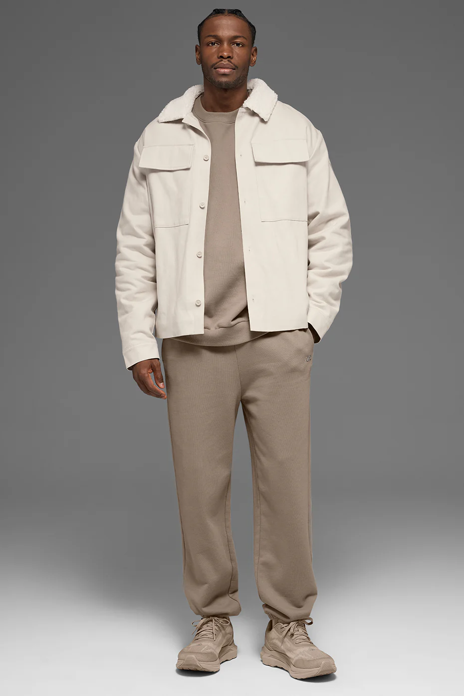 Canvas Utility Shacket - Bone