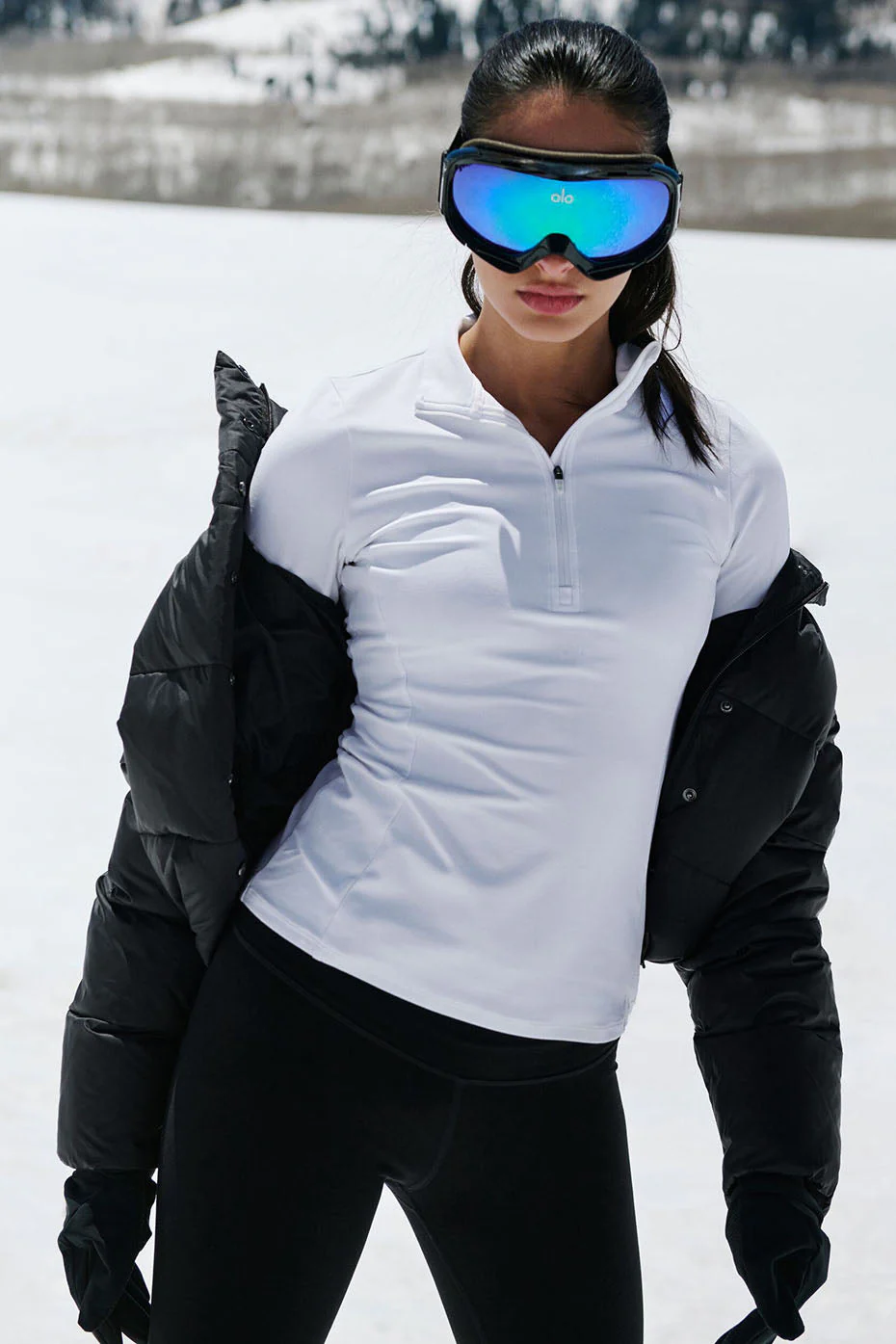 Alosoft 1/2 Zip Rapid Pullover - White