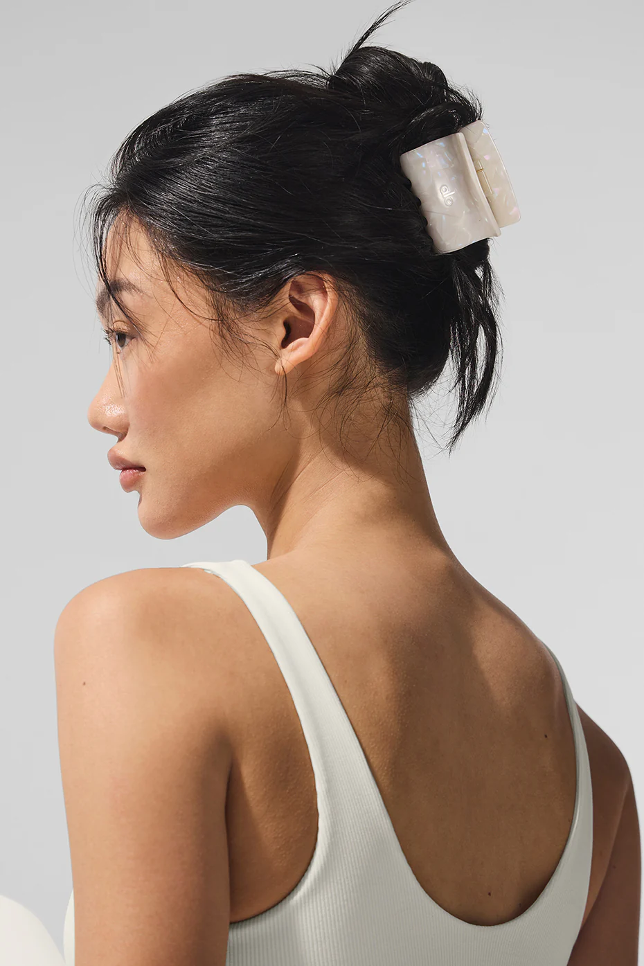 Effortless Claw Clip (2-Pack) - White Pearl