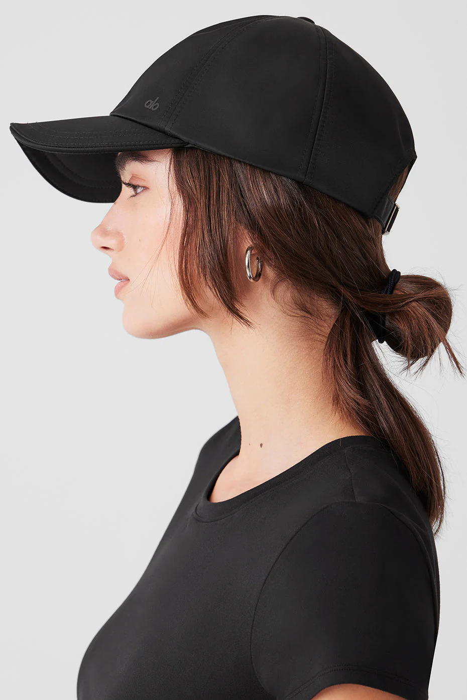 Satin Off-Duty Cap - Black