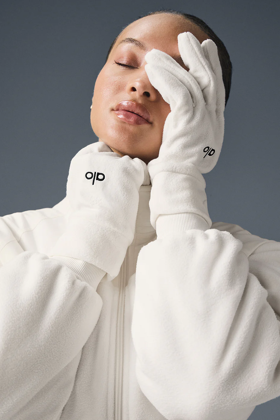 Performance Fleece Gloves - Ivory