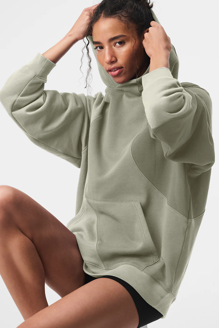 Make Waves Hoodie - Limestone Tonal