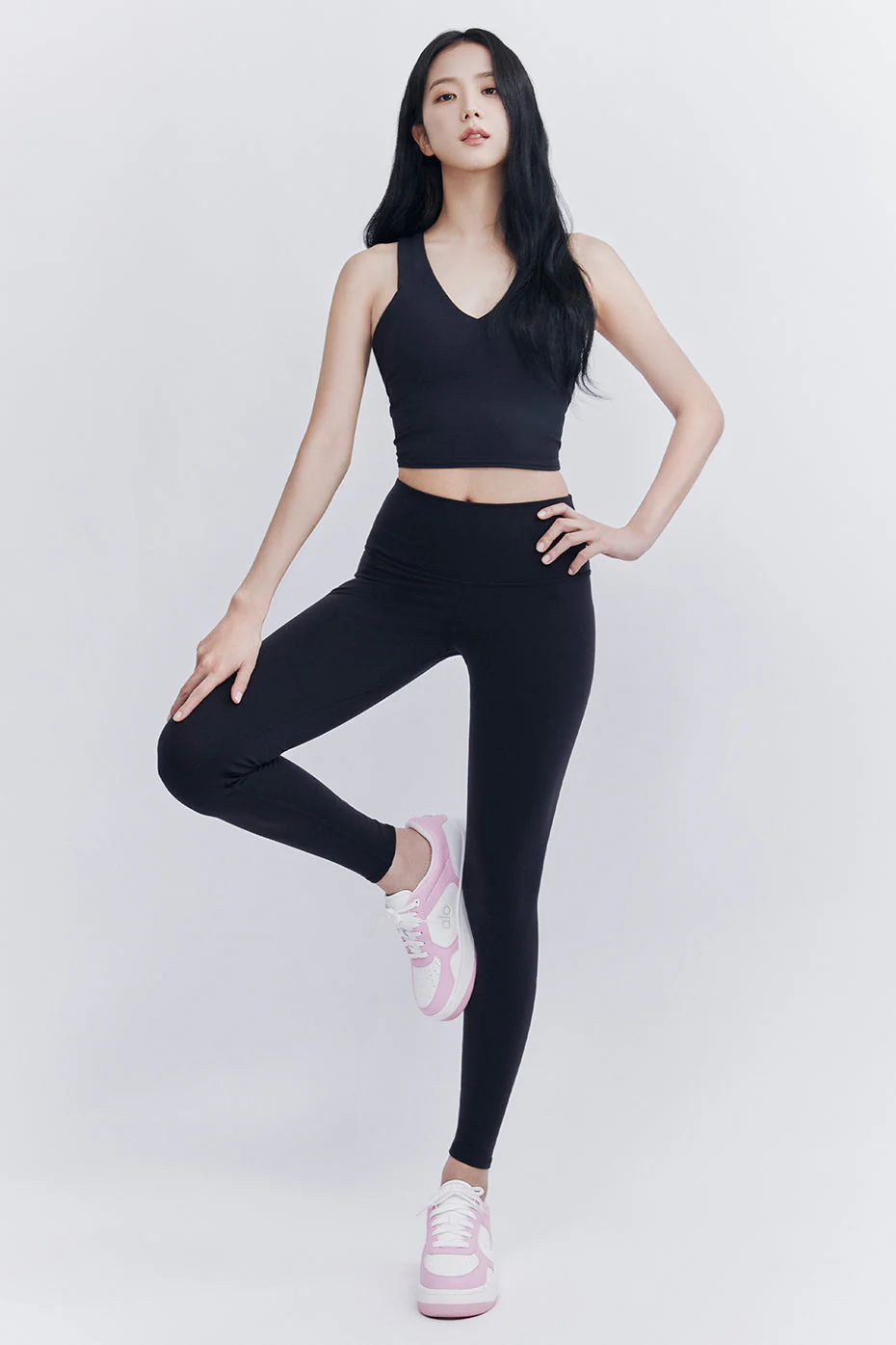7/8 High-Waist Airbrush Legging - Black