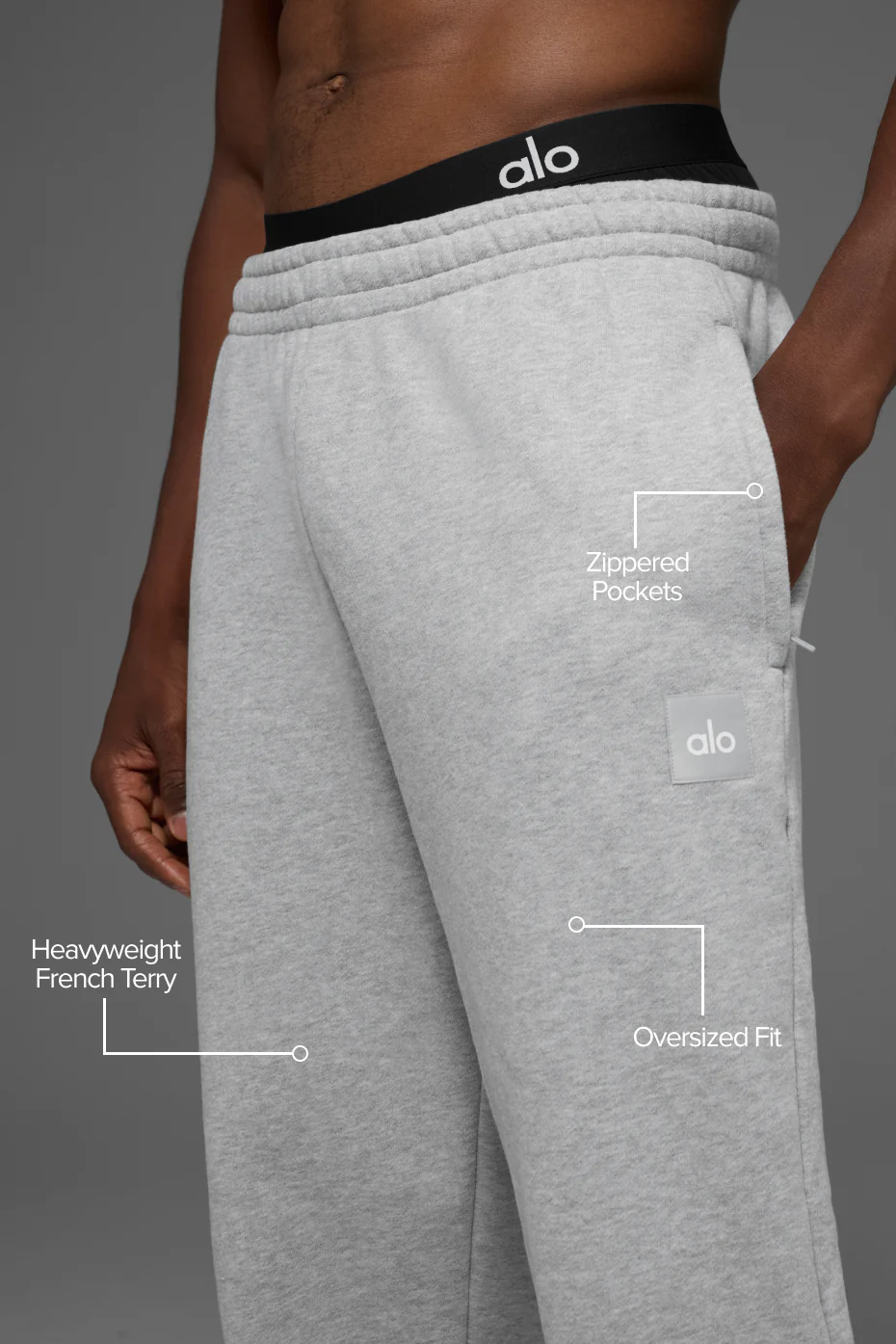 Cuffed Renown Heavy Weight Sweatpant - Athletic Heather Grey