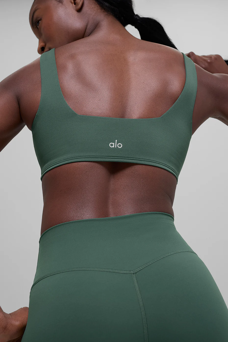 ALO Softsculpt Precision Bra - Clover Green